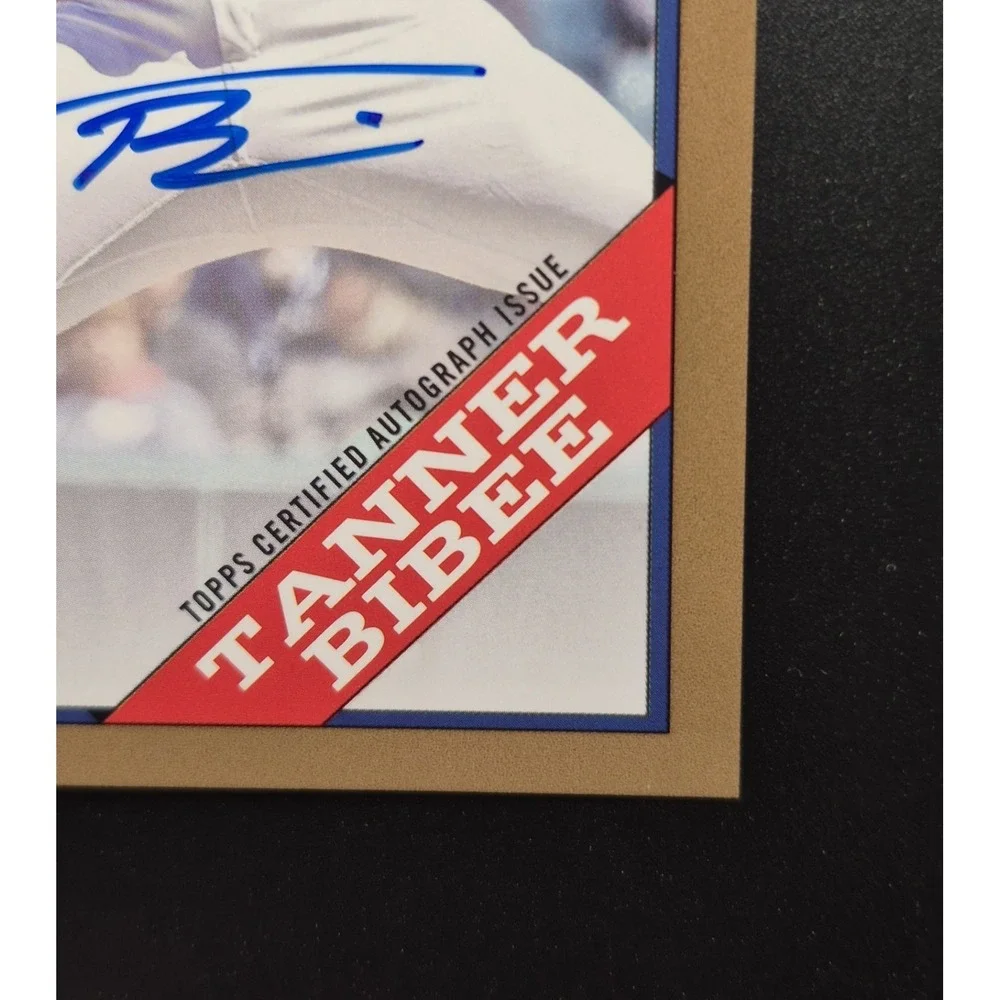 2023 Topps 1988 Tanner Bibee #88BAC-TBI 1988 Rookie Autograph Gold /50 Cleveland